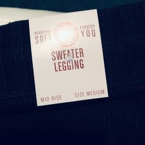 Drawstring Sweater Leggings